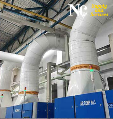 รับเคลือบท่อระบบลม Pipe coating